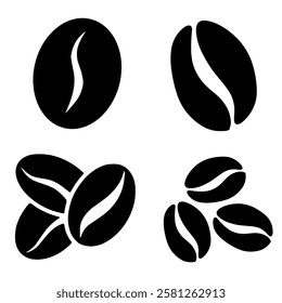 Coffee beans icon vector illustration
