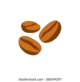 Coffee Beans Icon. Vector Illustration