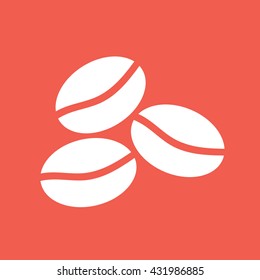 Coffee beans icon vector illustration