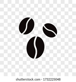 Coffee beans icon vector. Coffee seeds sign