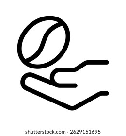 Coffee Beans Icon Vector Symbol Design Illustration