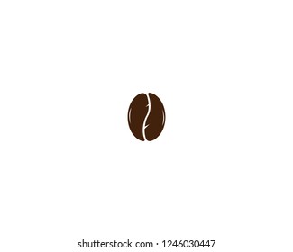 Coffee beans icon vector template 