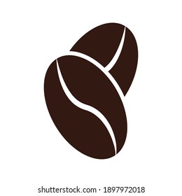 coffee beans icon vector in trendy design style color editable