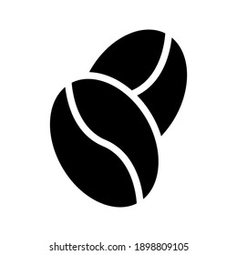 vectores de icono de granos de café en el estilo de diseño de moda color editable