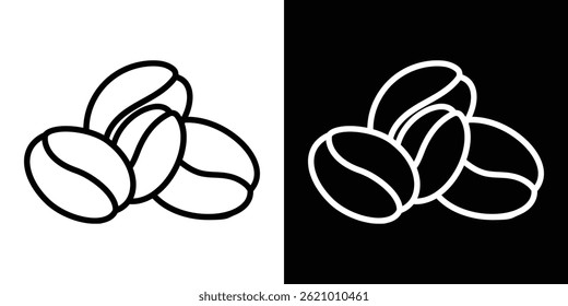 Coffee beans icon vector for web, and mobile app