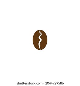 Coffee beans illustration logo template vector design