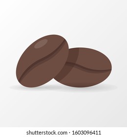 Coffee Beans Illustration Vector Icon