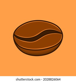 Coffee beans illustration vector isolated design for food menu, icon, poster, flyer