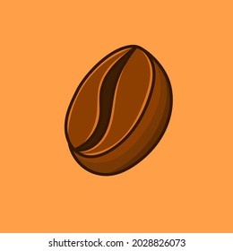 Coffee beans illustration vector isolated design for food menu, icon, poster, flyer