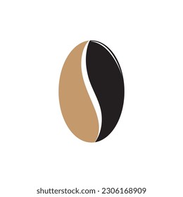 Granos de café aislados en fondo blanco