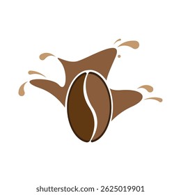 Coffee beans isolated on white background