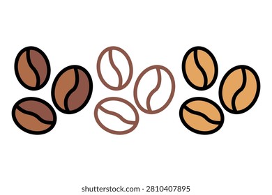 Coffee beans isolated transparent background design