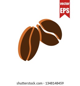 Coffee beans isometric icon.Vector illustration.