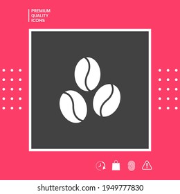 Coffee beans line icon. Element for your design