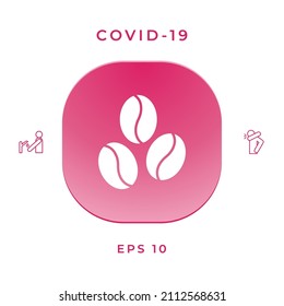 Coffee beans line icon. Element for your design