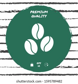 Coffee beans line icon. Graphic elements for your design