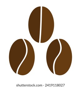 Icono de línea de granos de café. Té, mañana, grano, aroma, leche, azúcar, alegría, desayuno, capuchino, cafeína. Icono de vector para negocios y publicidad