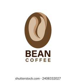 coffee beans logo. coffee bean icon