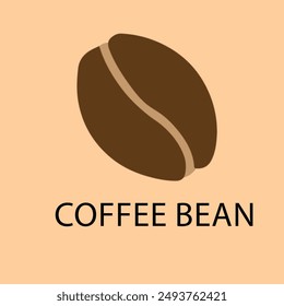 Logotipo de granos de café, café marrón. Utilizado para tarjetas, carteles, Anuncios, Diseño web y camiseta de impresión. Café. Fácil de editar. Ilustración vectorial