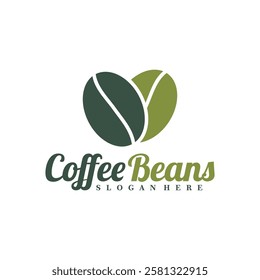 Coffee Beans logo design concept vector. Coffee Logo Design Template. Creative Symbol. Icon