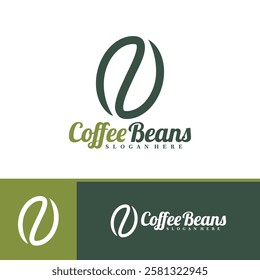 Coffee Beans logo design concept vector. Coffee Logo Design Template. Creative Symbol. Icon