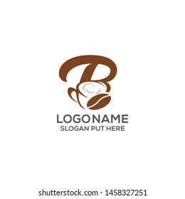 Coffee Beans logo design template for use coffee shop