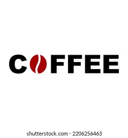 coffee beans logo icon. Coffee shop Vector illustration