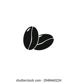 Coffee beans logo icon Vector illustration isolated on white background