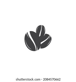 plantilla de vector de icono de logotipo de granos de café