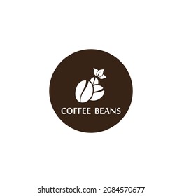 coffee beans logo icon vector template