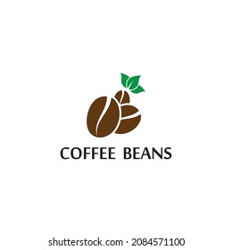 coffee beans logo icon vector template