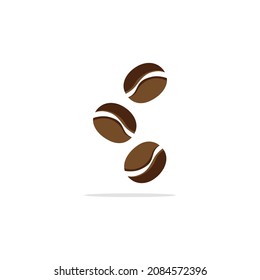 coffee beans logo icon vector template