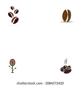 coffee beans logo icon vector template