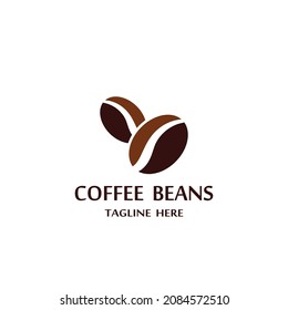 coffee beans logo icon vector template