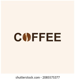 coffee beans logo icon vector template