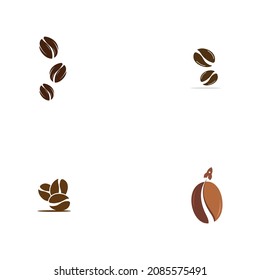 coffee beans logo icon vector template