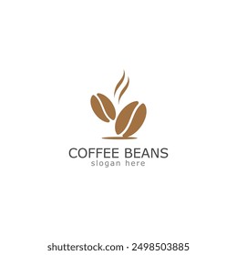 coffee beans logo icon vector illustration