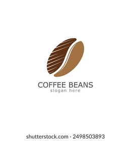 coffee beans logo icon vector illustration