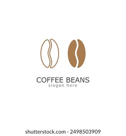 coffee beans logo icon vector illustration