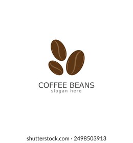 coffee beans logo icon vector illustration