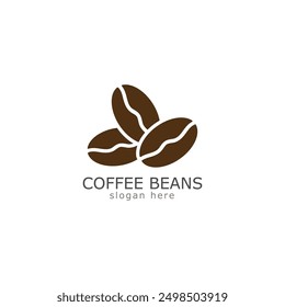 coffee beans logo icon vector illustration