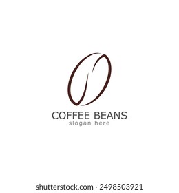 coffee beans logo icon vector illustration