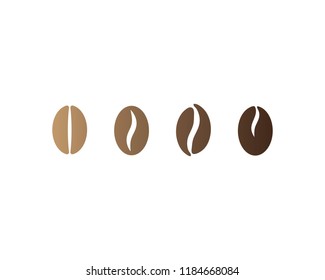 Coffee beans Logo Template vector icon design