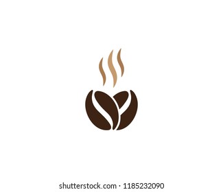 Coffee Beans Logo Template vector icon design