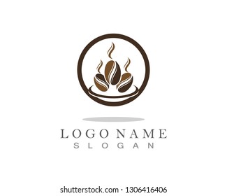 Coffee Beans Logo Template vector icon