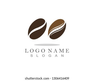Coffee Beans Logo Template vector icon