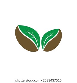 Coffee beans Logo Template vector icon design