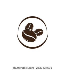 Coffee beans Logo Template vector icon design