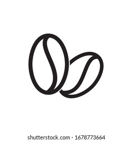 coffee beans logo vector illustration design