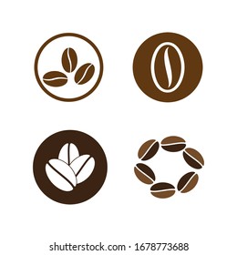 coffee beans logo vector illustration design